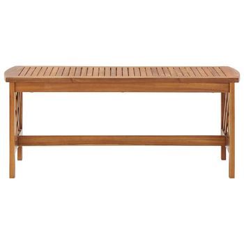 Mesa De Café - Mesa De Centro De Madera Maciza De Acacia 102x50x43 Cm