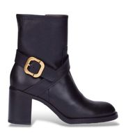 wonders para mujer i-9222 botines de piel alice negro 37 3 a 5cm cremallera casual