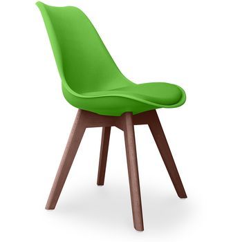 Silla De Comedor - Estilo Escandinavo - Denisse Verde