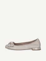 caprice ballerina white made of leather with trapeze heel size 40