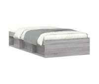 estructura de cama gris sonoma 90x190 cm