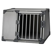 trixie aluminium transport box - graphite - size l 64 x 92 x 78 cm h x w x d