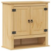 armario de bano corona madera maciza de pino 70x33x715 cm vidaxl