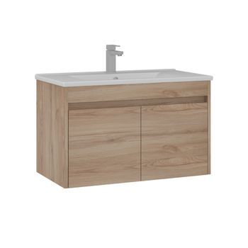Mueble Para Lavabo  - 85 X 45 X 52 Cm - Roble