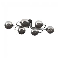 plafon de techo vesta grafito 6 luces