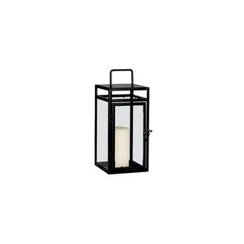 Portavelas Farol Met.neg 15x15x35