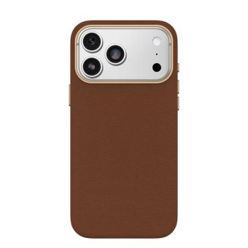 Funda para móvil OtterBox Symmetry Cactus Leather Cover case piel marrón para iPhone 17 Pro Max