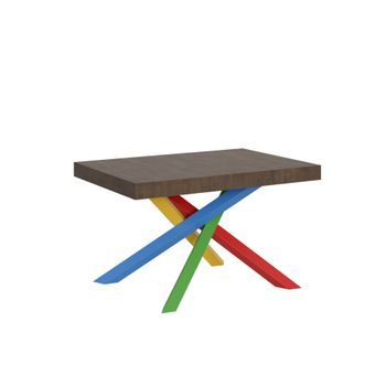Mesa Extensible 90x120/380 Cm Volantis Nogal Patas Multicolor 4/b