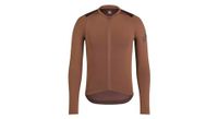 rapha pro team camiseta de manga larga ligera marron