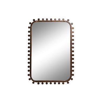 Espejo Mdf Cristal 44x2,5x64 Dorado