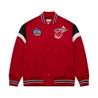 chaqueta baloncesto miami heat nba heavyweight satin jacket de mitchell and ness