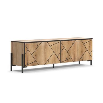 Mueble Bajo Para Tv Hatto 156.8 X 50 Cm Vicco