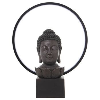 Lampara Sobremesa Resina Buda Led