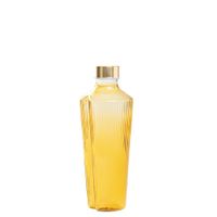 botella de vidrio de borosilicato amarillo dorado zafferano