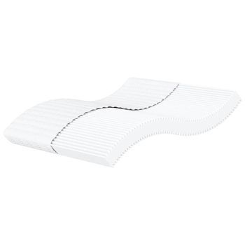 Colchón De Espuma Dureza H2 H3 Blanco 200x210 Cm Vidaxl