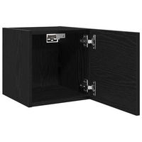 mueble para tv montado en la pared 2 uds  mueble de salon  gabinete de tv roble negro