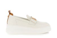 mocasines de piel revestida con accesorio off white 38