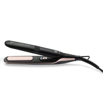 Bellissima B-Mini Plancha de Pelo para Bolso y Viaje con Placas de Revestimiento Cerámico Negra