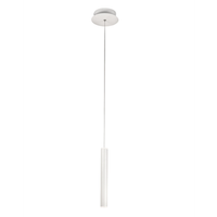 lampara colgante individual prado en blanco de fabas luce - led regulable de 65 w diseno moderno
