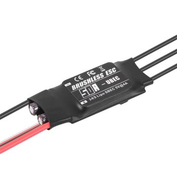 Neebrc 50A 3-6S ESC sin escobillas con BEC de 5V 4A para avión RC de ala fija