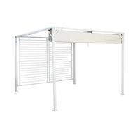 pergola acero poliester 296x296x225 blanco