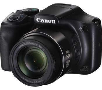 Canon PowerShot SX540 HS Bridge Camera - Black, Black