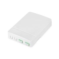 caja de conexion ftth digitus con 2 acopladores lcapc dx para pared