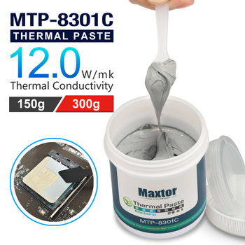 Pasta Térmica Maxtor MTP-8301c de 300g para CPU, GPU, PS4, Ventilador de Refrigeración, Computadora, MCU, Disipador de Calor, Grasa Térmica Conductora, Radiador de Chasis