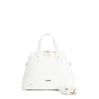 bolso de mano con aplicaciones de remaches white