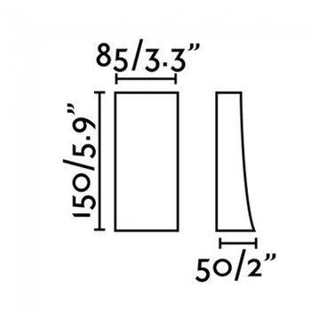 Aplique exterior led nairobi (6w)