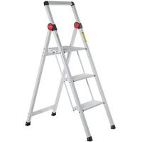 escalera aluminio blanco 3 pel danos 41x64x1045cm abierta