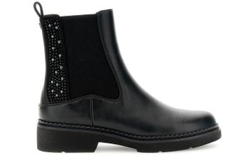 botines con pedrería, tachuelas y elástico black 40