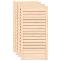 puerta de armario de lamas 4 uds madera de pino 993x494 cm vidaxl