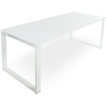 Mesa Marco Cerrado. 190x60 Cm. Blanco.