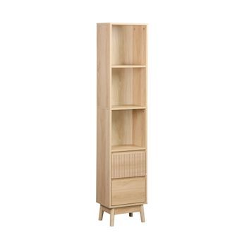 Columna De Almacenamiento Para Baño Con 3 Estantes Y 2 Cajones,