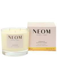 neom wellbeing london scent to make you happy happiness scented candle 3 wicks 420g