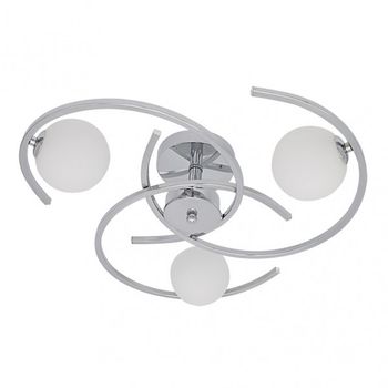 Plafon de 3 LUCES modelo Conil color Cromo FABRILAMP