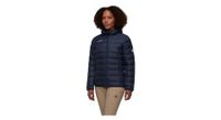 chaqueta de pluma con capucha mammut waymarker in azul para mujer