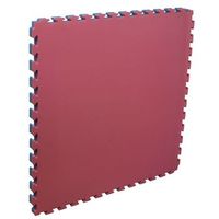 pieza tatami softee - 100 x 100 x 4cm - color rojo y azul