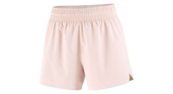 Pantalon corto salomon shkout easy 4in beige  mujer