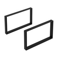set de 2 patas de mesa makers 40x66 cm - negro encasa