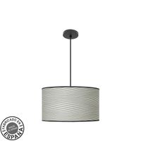 colgante moda 2xe27 negrosurco gris regx40x40cm cdifusor