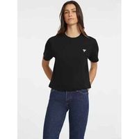 guess tops y camisetas w4yi05 k8hm0 boxy mini triang tee-jblk black para mujer