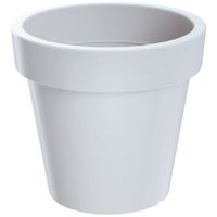 maceta en plastico blanco de 134x134x12cm