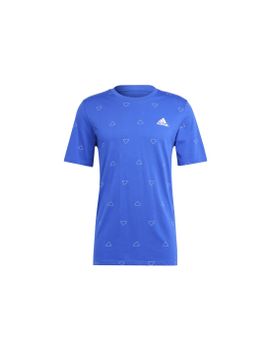 Camiseta adidas Essentials Monogram Hombre Azul
