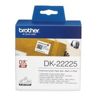 brother dk-22225 original continuous label tape 38mm x 3048m black on white
