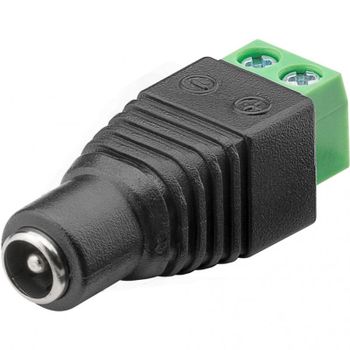 Goobay Conector DC Hembra 5.5x2.1mm Negro
