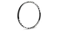 llanta delantera bmx ikon os20 i 451x28mm i 36 agujeros negro blanco