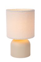 lampara de mesa de algodon 1xe14 beige