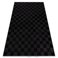 alfombra aura eb112 negro  antracita - tablero de ajedrez estructura 240x330 cm